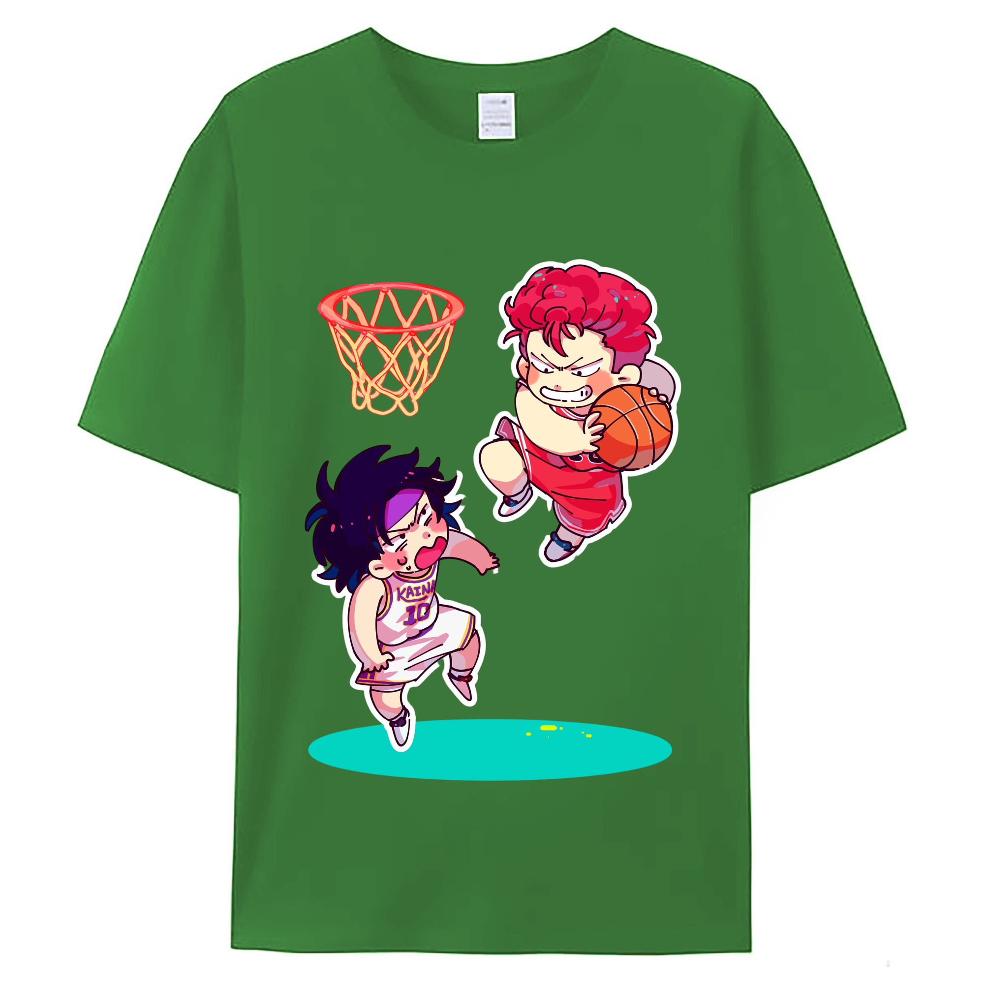 （画像用） SLAM DUNK／スラムダンク レディースカジュアルプリントTシャツ（綿100％）
